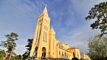 Catholic cathedral, Dalat, Central Highlands, Vietnam, Asia