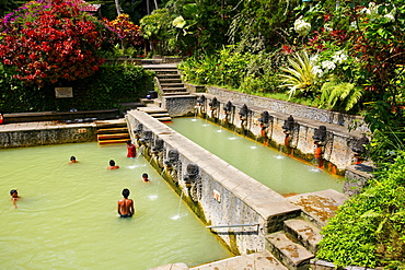 Old bath with hot springs in Ambengan, Bali, Republic of Indonesia, Southeast Asia