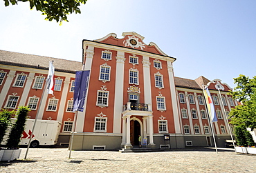 Staedtische Galerie Neues Schloss castle museum in Meersburg on Lake Constance, Baden-Wuerttemberg, Germany, Europe