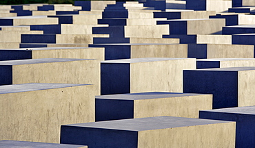 Steles at the Memorial to the Murdered Jews of Europe in Berlin, Germany, Europe