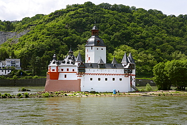 Burg Pfalzgrafenstein palace in Kaub am Rhein, Rhineland-Palatinate, Germany, Europe