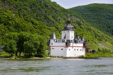 Burg Pfalzgrafenstein palace in Kaub am Rhein, Rhineland-Palatinate, Germany, Europe