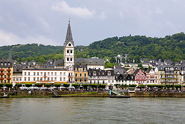 Boppard on the Rhine river, Rhineland-Palatinate, Germany, Europe