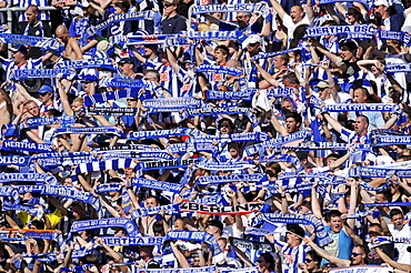 Hertha BSC fan block