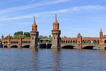 Oberbaumbruecke Bridge in Berlin, Germany, Europe