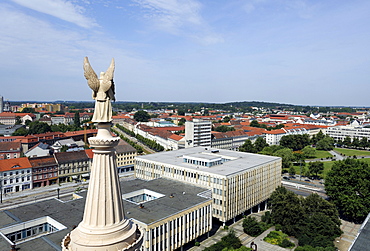 View from the Nikolaikirche church on the historic centre of Potsdam, Brandenburg, Germany, Europe