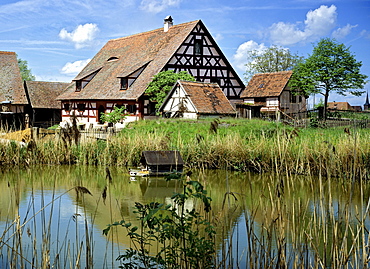 Fraenkisches Freilandmuseum outdoor museum Bad Windsheim, old Franconian farm, Middle Franconia, Bavaria, Germany, Europe