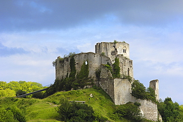 Galliard Castle, Chateau-Gaillard, Les Andelys, Seine valley, Normandy, France, Europe