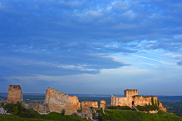 Galliard Castle, Chateau-Gaillard, Les Andelys, Seine valley, Normandy, France, Europe