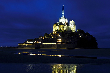 Mont-Saint-Michel, Benedictine abbey, Normandy, France, Europe