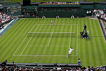 Tennis, ITF Grand Slam Tournament, Centre Court, overview, Wimbledon 2009, Britain, Europe