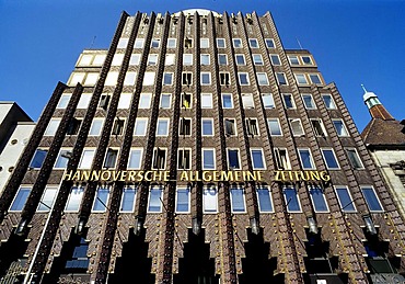 Anzeiger high-rise building, red-brick facade, expressionistic red-brick building, Steintor-Platz, Hanover, Lower Saxony, Germany, Europe