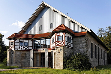 Theater museum "Zauberwelt der Kulisse" "The Magic World of the scenery", former riding arena, Meiningen, Rhoen, Thuringia, Germany, Europe