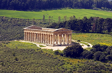 Ancient Greek Doric temple, Segesta, archaeological site, Sicily, Italy