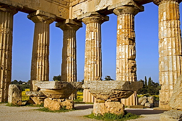 Ancient Greek Temple, archaeological site, Selinunte, Sicily, Italy, Europe