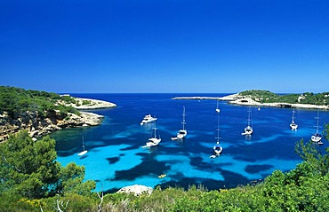 Bay near Portinatx, Ibiza, Balearic Islands, Spain