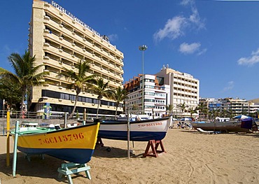 Las Canteras beach in Las Palmas, Grand Canary, Canary Islands, Spain