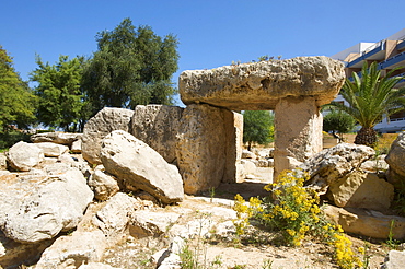 Megalith in St Pauls Bay, Malta, Europe