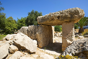 Megalith in St Pauls Bay, Malta, Europe