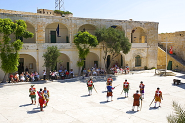 In Guardia Parade at Fort St Elmo, Valletta, Malta, Europe