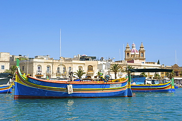 Fishing boats in Marsaxlokk, Malta, Europe