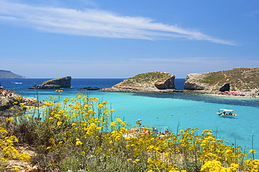 Blue Lagoon of Comino, Malta, Europe