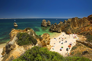 Praia do Camilo near Lagos, Algarve, Portugal, Europe