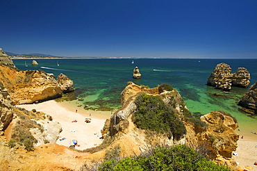 Praia do Camilo near Lagos, Algarve, Portugal, Europe