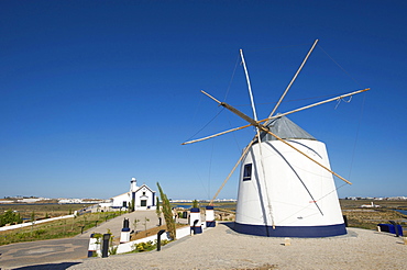 Windmill in Castro Marim, Algarve, Portugal, Europe