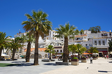 Square in Albufeira, Algarve, Portugal, Europe