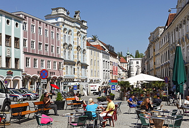 Town square in Steyr, Upper Austria, Austria, Europe