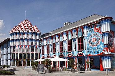 Fuchspalast Hotel, designed by Ernst Fuchs, St. Veit an der Glan, Carinthia, Austria, Europe