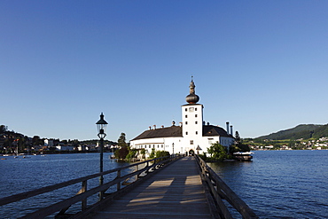 Seeschloss castle Ort in Gmunden, Traunsee lake, Salzkammergut, Upper Austria, Austria, Europe