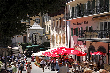 Center of St. Wolfgang, Salzkammergut region, Upper Austria, Austria, Europe