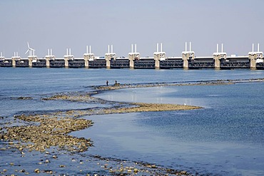 Oosterscheldekering, the Oosterschelde storm surge barrier, Zeeland, Netherlands