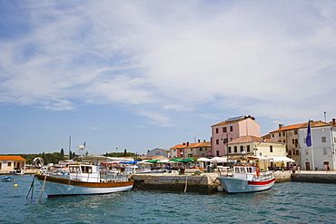 Fazana harbour and Titova Riva, Istria, Croatia, Europe