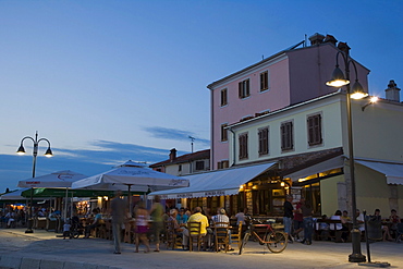 Titova Riva, twilight, Istria, Croatia, Europe