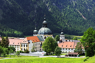 Benedictine monastery, Ettal Abbey, district of Garmisch-Partenkirchen, Bavaria, Germany, Europe