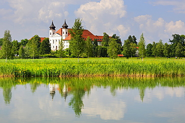 Kloster Schlehdorf-Scharnitz monastery, Schlehdorf, district of Bad Toelz-Wolfratshausen, Bavaria, Germany, Europe