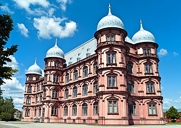 University of music, music conservatory, Gottesaue Palace, Renaissance chateau, Karlsruhe, Baden-Wuerttemberg, Germany, Europe