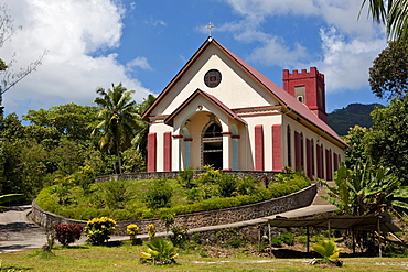 Church at Anse Boileau, Mahe Island, Seychelles, Indian Ocean, Africa