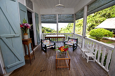 Old house of the owner of the Le Jardin Du Roi Spice Garden, Mahe Island, Seychelles, Indian Ocean, Africa