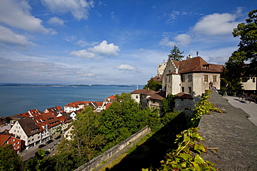 The Altes Schloss old castle, Meersburg on Lake Constance, administrative district of Tuebingen, Bodenseekreis district, Baden-Wuerttemberg, Germany, Europe