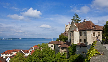 The Altes Schloss old castle, Meersburg on Lake Constance, administrative district of Tuebingen, Bodenseekreis district, Baden-Wuerttemberg, Germany, Europe