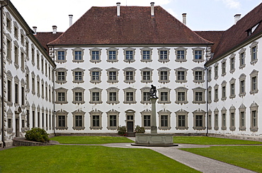 Novizengarten novices' garden of the Reichsabtei Salem abbey, monastery of the Cistercian order, southwest German Rococo, seat of the Internat Schloss Salem residential school, Linzgau, Baden-Wuerttemberg, Germany, Europe