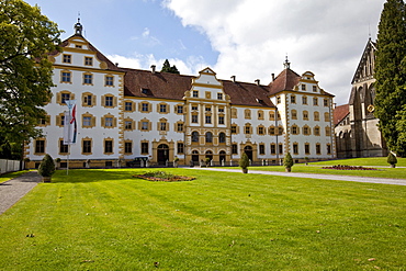 The Reichsabtei Salem abbey, monastery of the Cistercian order, southwest German Rococo, seat of the Internat Schloss Salem residential school, Linzgau, Baden-Wuerttemberg, Germany, Europe