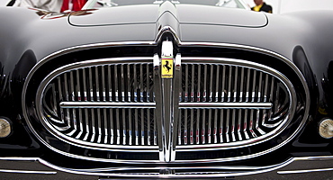 Grille of an old Ferrari, Oldtimer Grand Prix, Nuerburgring, Rhineland-Palatinate, Germany, Europe