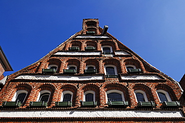 Renaissance-style gable, Lueneburg, Lower Saxony, Germany, Europe