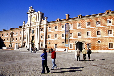 Courtyard of the Cultural Centre, Centro Cultural Antiguo Cuartel del Conde Duque, Madrid, Spain, Europe