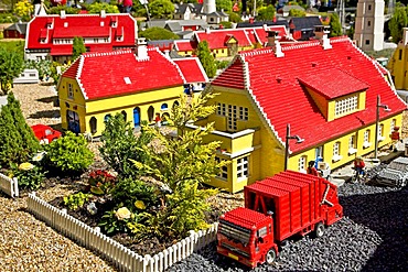 Skagen village made from lego bricks, Legoland, Denmark